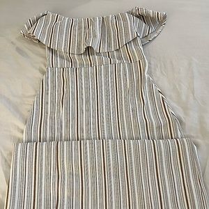Zara Sz S. off shoulder beige dress. Worn once.